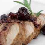 Grilled Pork Tenderloin with Fresh Cherry Sauce