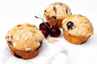 Cherry Almond Muffins