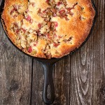 Skillet Rhubarb Cobbler