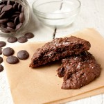 Salted Chocolate Brownie Cookies