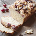 Sweet Yeast Bread with a Cream Cheese, Fresh Cherry and Crumble Topping