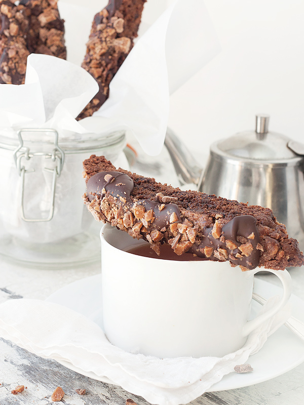 Double Chocolate Toffee Biscotti