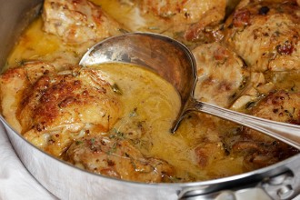 Chicken with Mustard - simple enough for weeknights, but special enough for company.