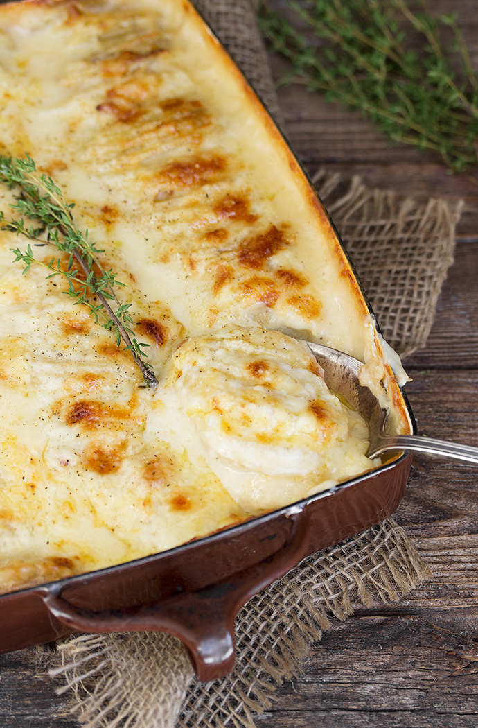 Scalloped Potatoes with Bacon and Cheese Seasons and Suppers