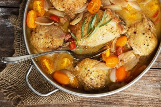 Chicken with Shallots and Cherry Tomatoes