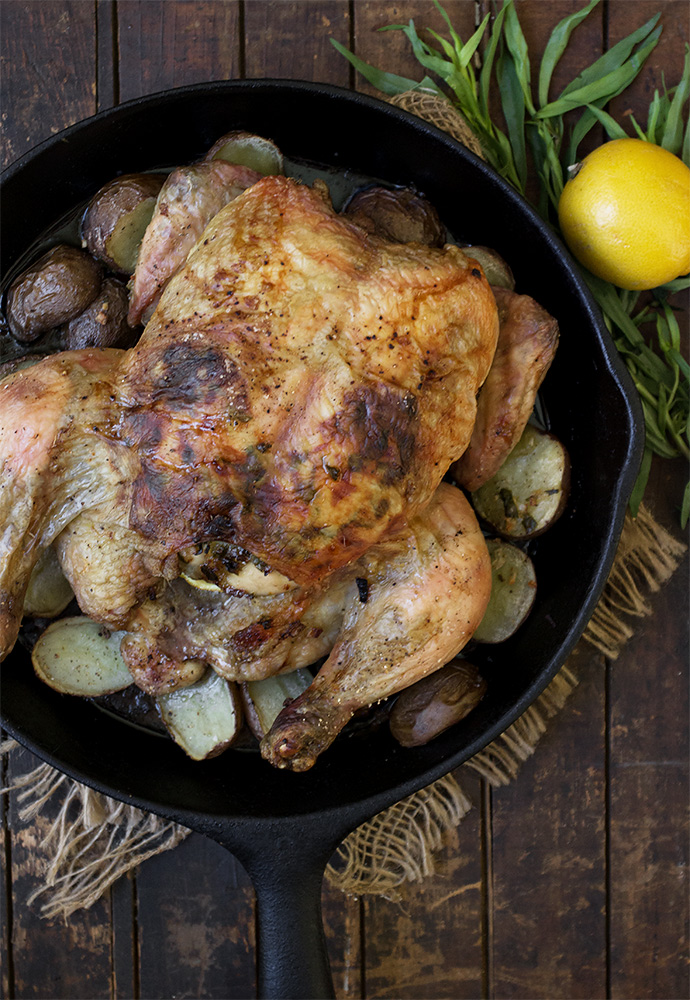 Tarragon Lemon Roast Chicken Seasons and Suppers