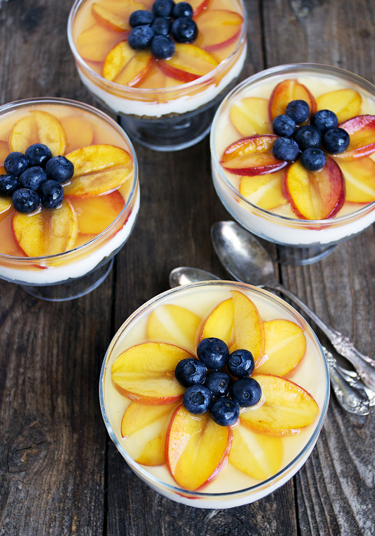 NoBake Peach Cheesecake Cups Seasons and Suppers