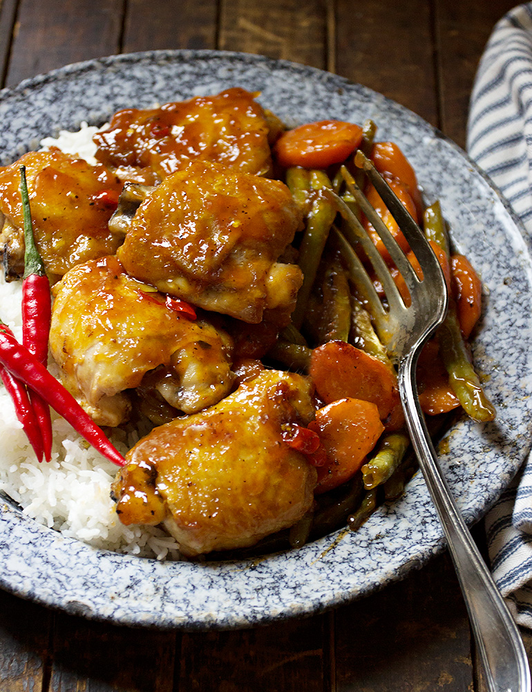 Sweet and Sour Chicken Thighs
