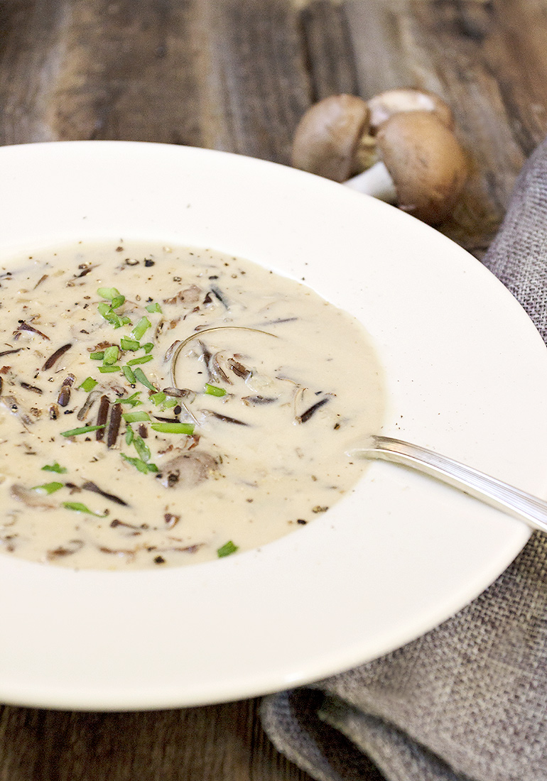 Creamy Wild Rice and Mushroom Soup Seasons and Suppers