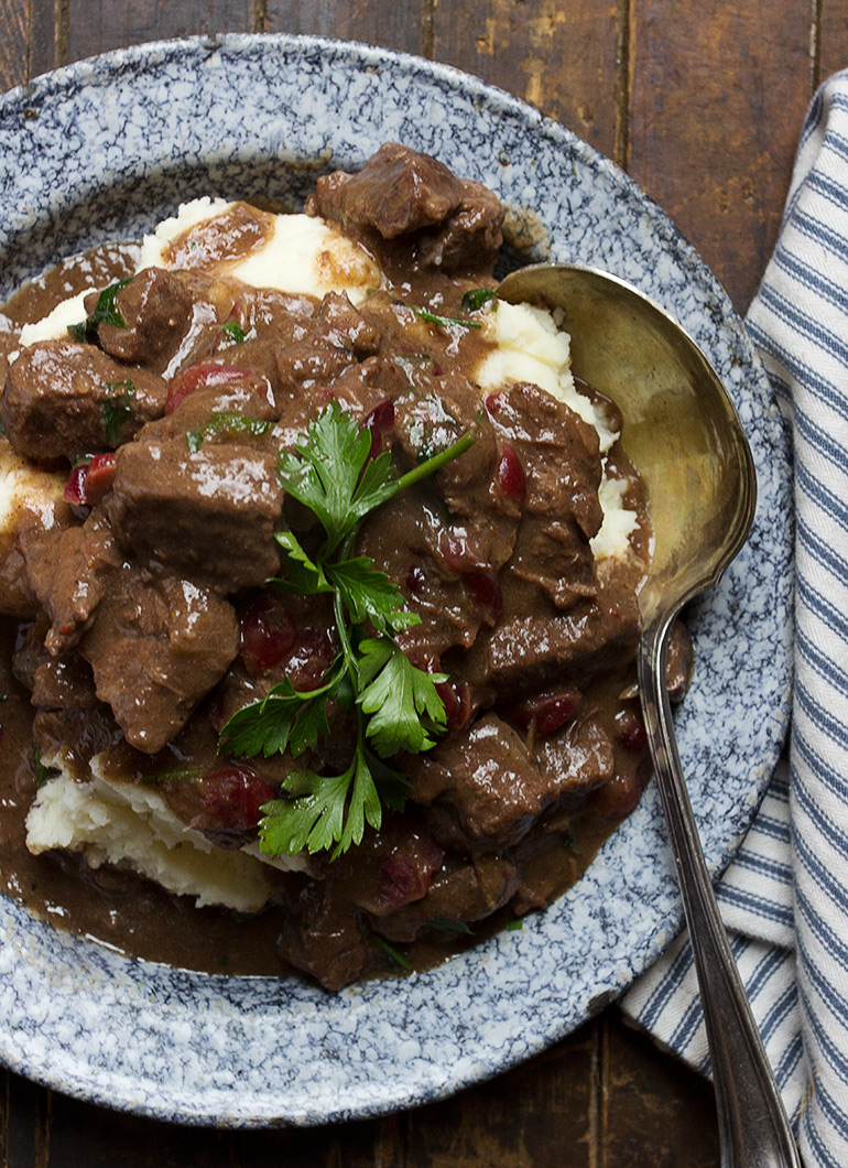Braised Beef Stew with Cranberries