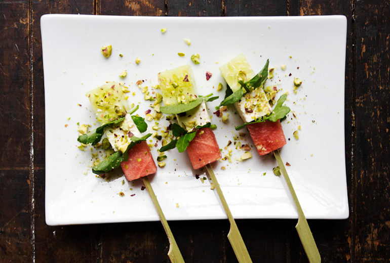 Fast and Festive Watermelon Hors D'oeuvres