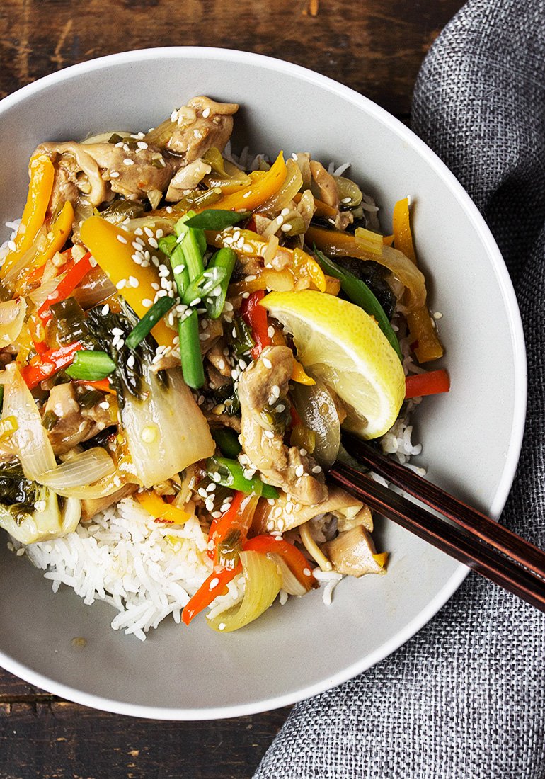 15 Minute Lemon Chicken Stir Fry