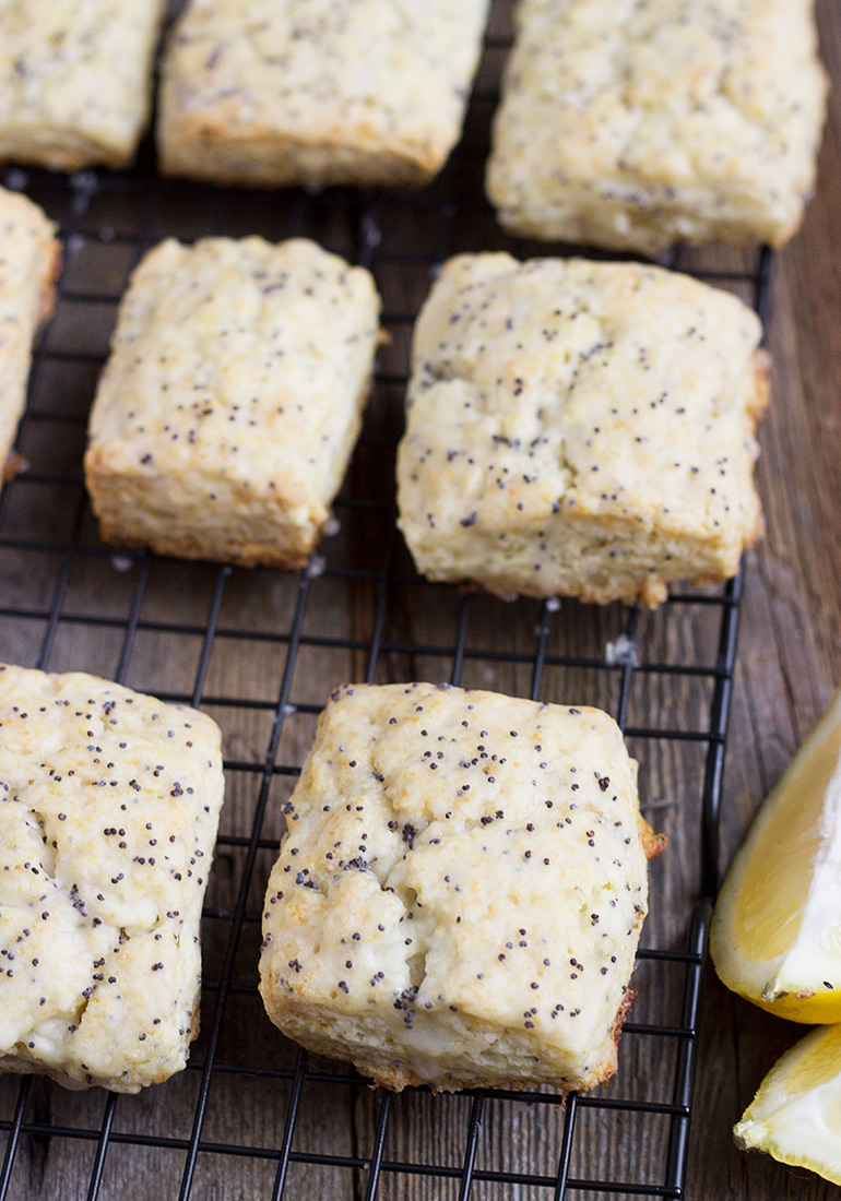Glazed Lemon Poppy Seed Scones Seasons and Suppers