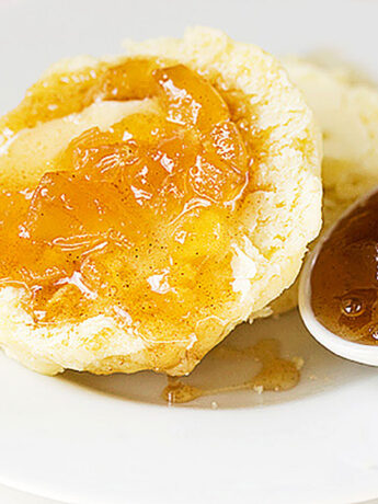 apple pie jam on biscuit