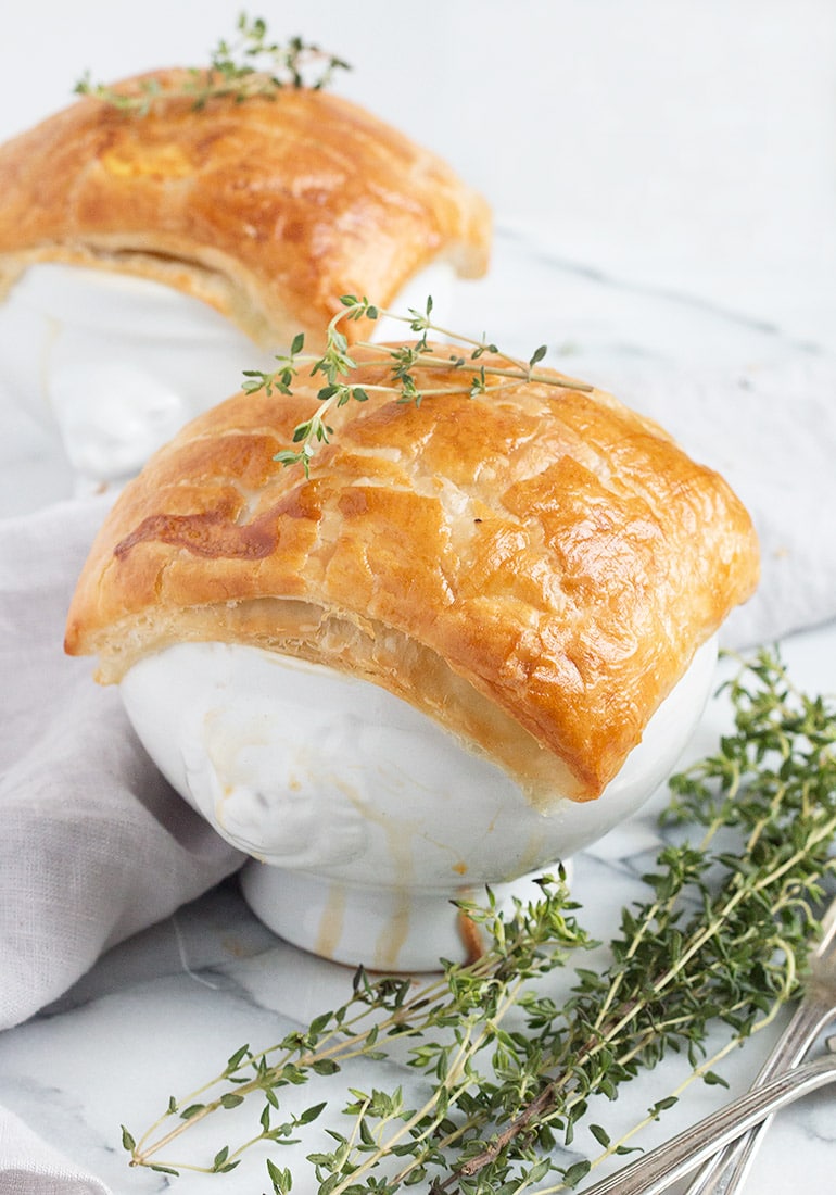 Chicken Pot Pie with Puff Pastry Crust - Seasons and Suppers