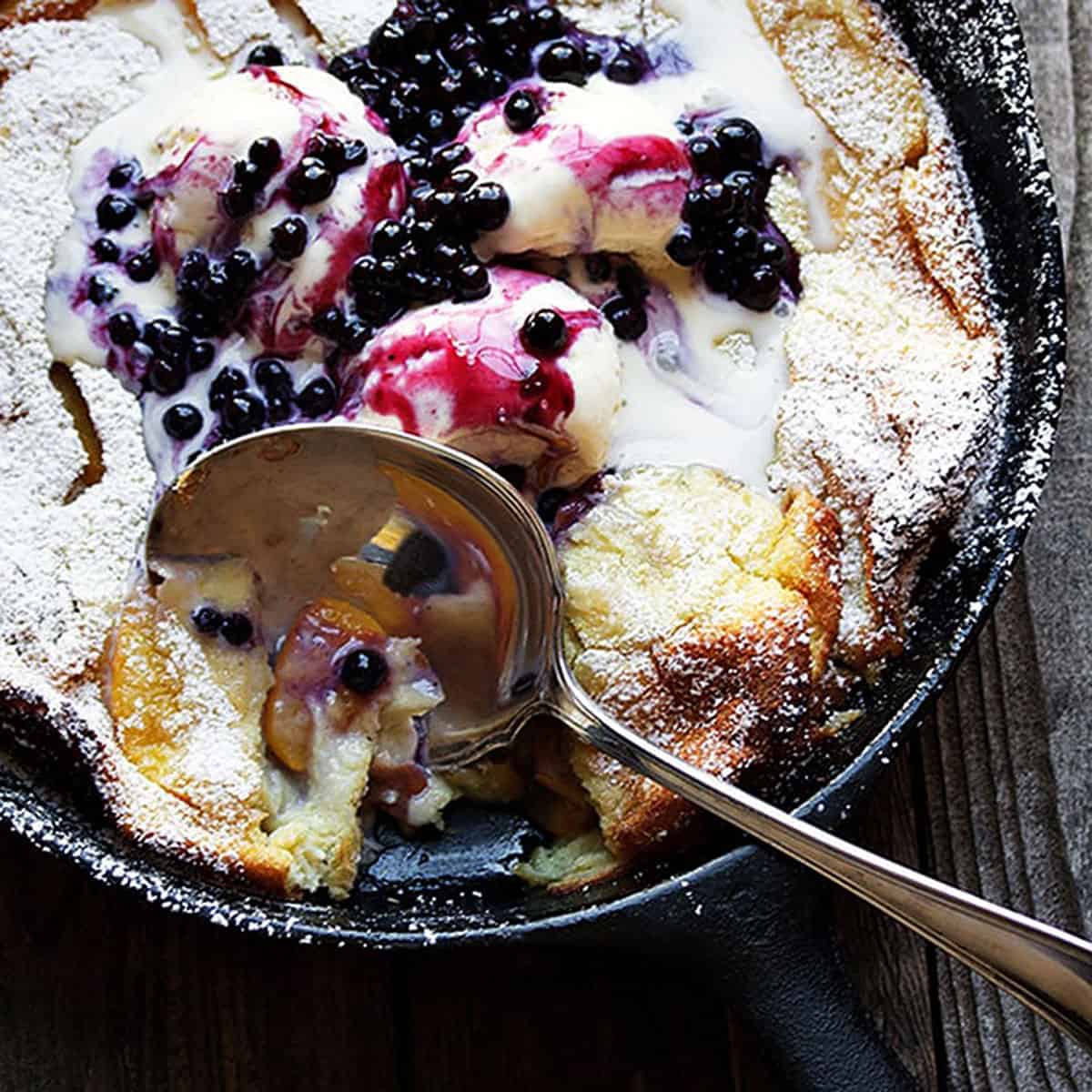 Peach Dutch Baby Seasons and Suppers
