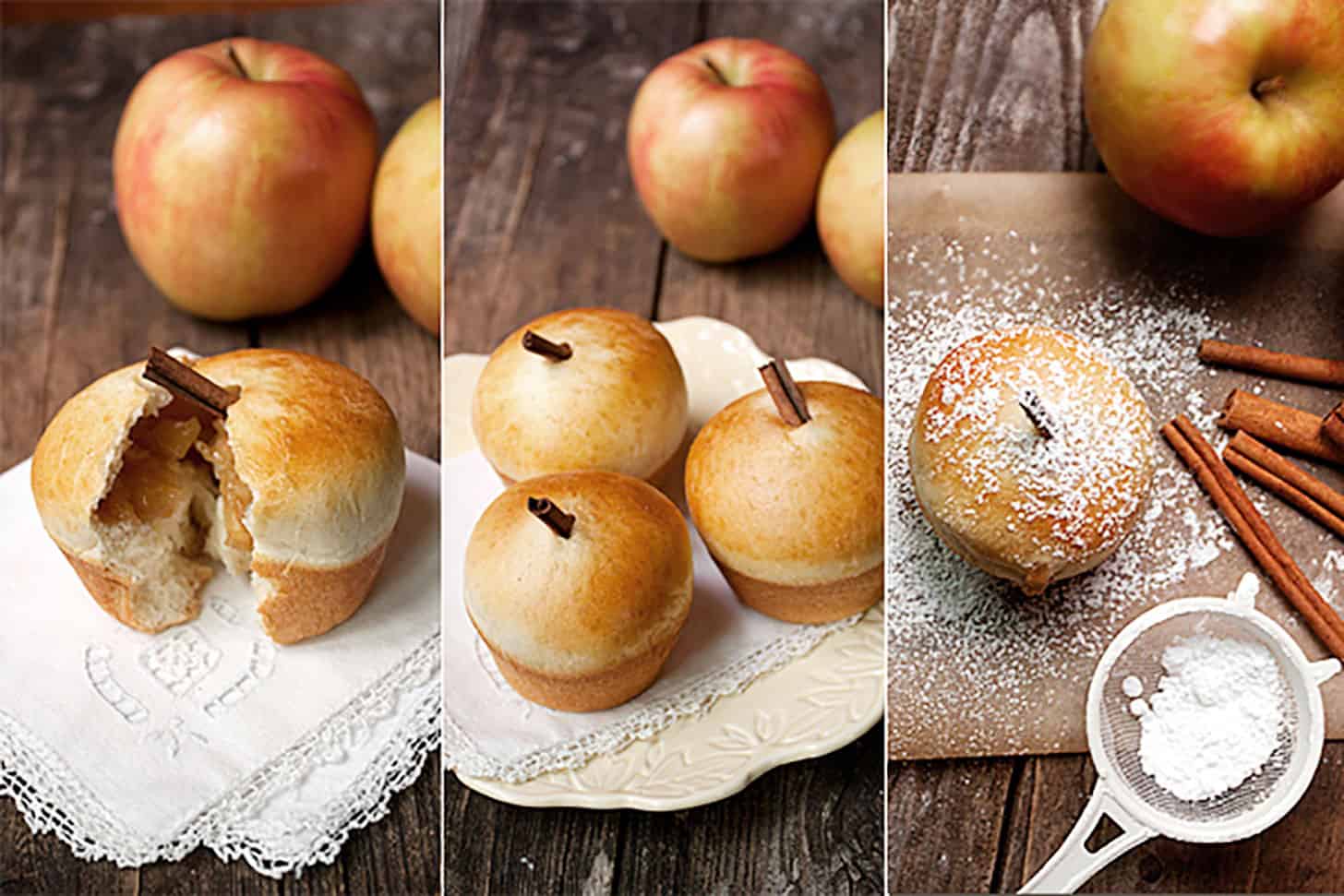 apple buns trio