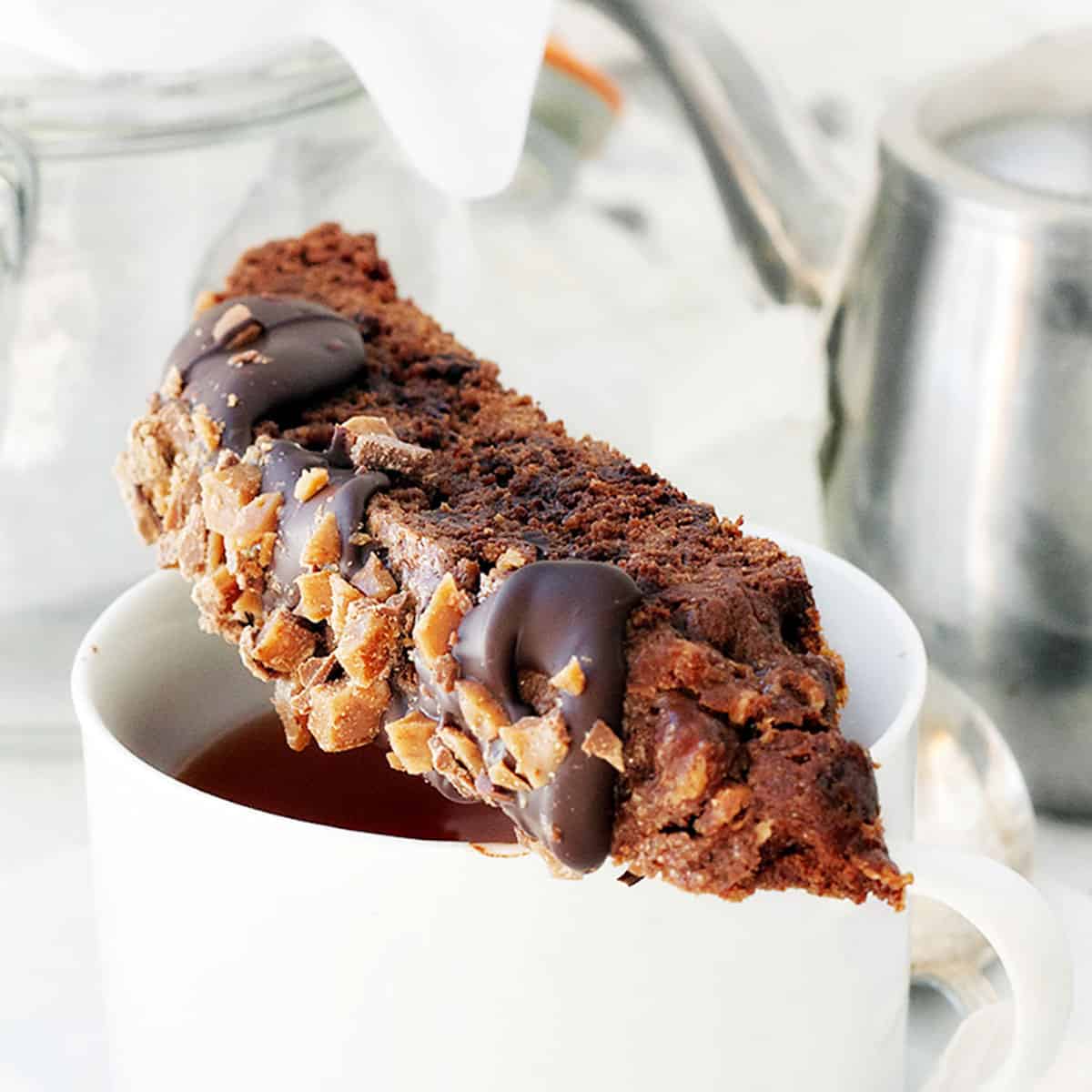 Double Chocolate Toffee Biscotti Seasons and Suppers