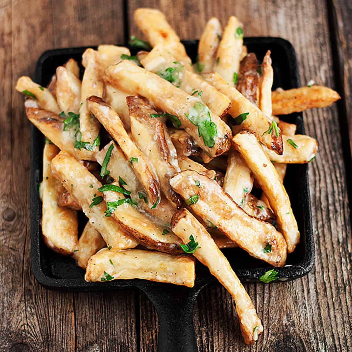Oven Baked Cheese and Gravy Fries Seasons and Suppers