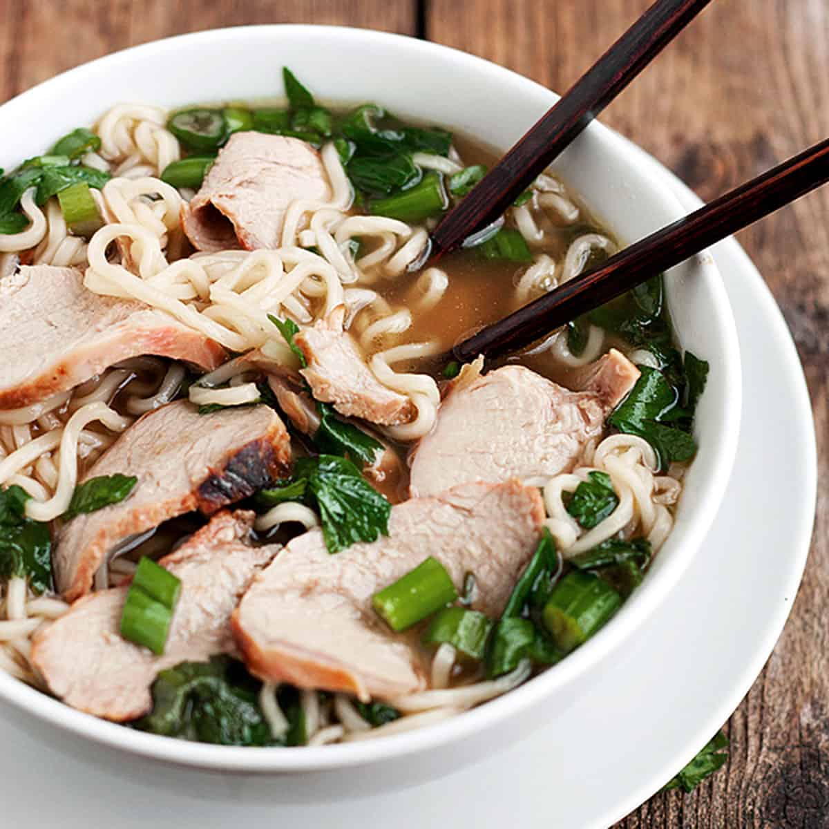 Ramen Noodle Soup with Char Siu Pork Seasons and Suppers