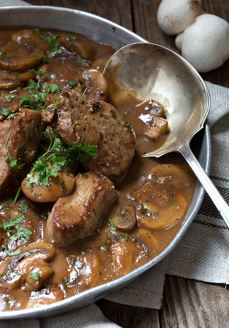 Pork Tenderloin with Mushrooms and Marsala Sauce Seasons and Suppers