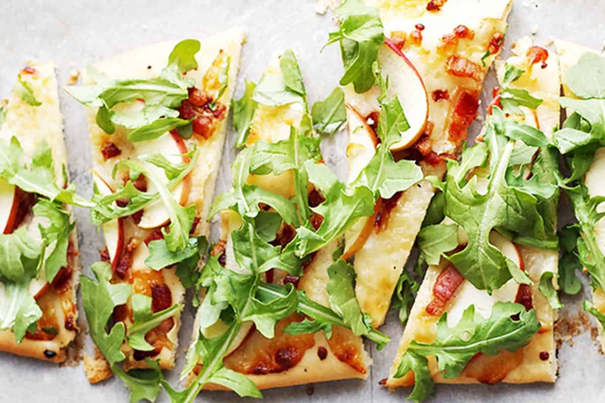 Cheddar, Pancetta, Apple Flatbread Seasons and Suppers