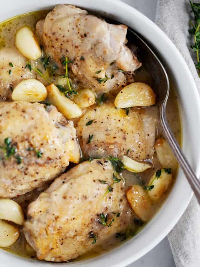 Rustic Garlic Chicken and Gravy