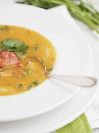 caldo verde soup with chorizo