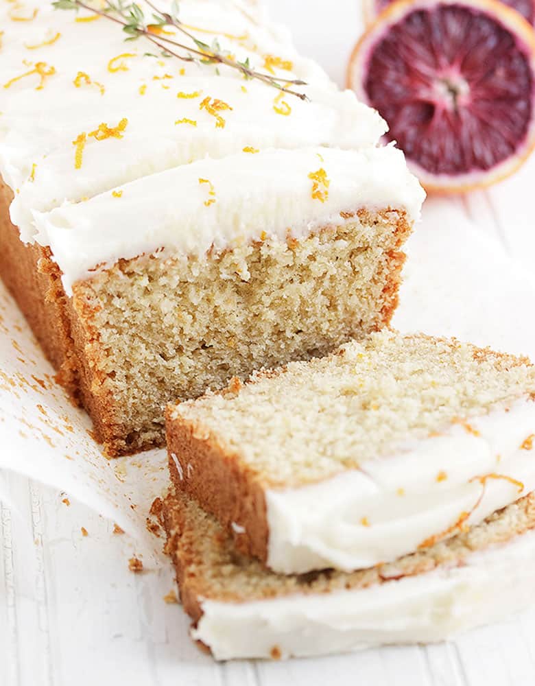 whole orange tea cake sliced