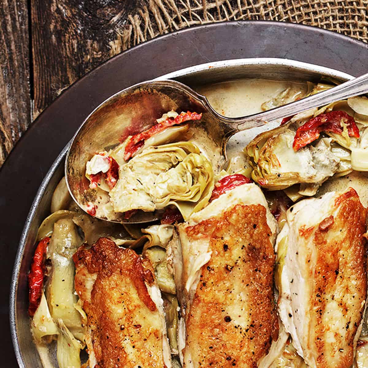 Sun Dried Tomato Artichoke Chicken Seasons and Suppers