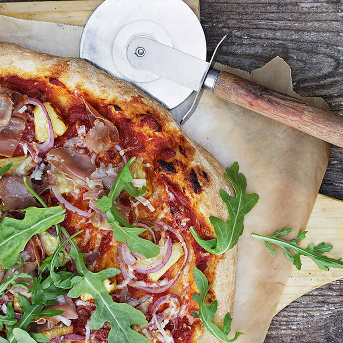 Grilled Pineapple and Prosciutto PIzza