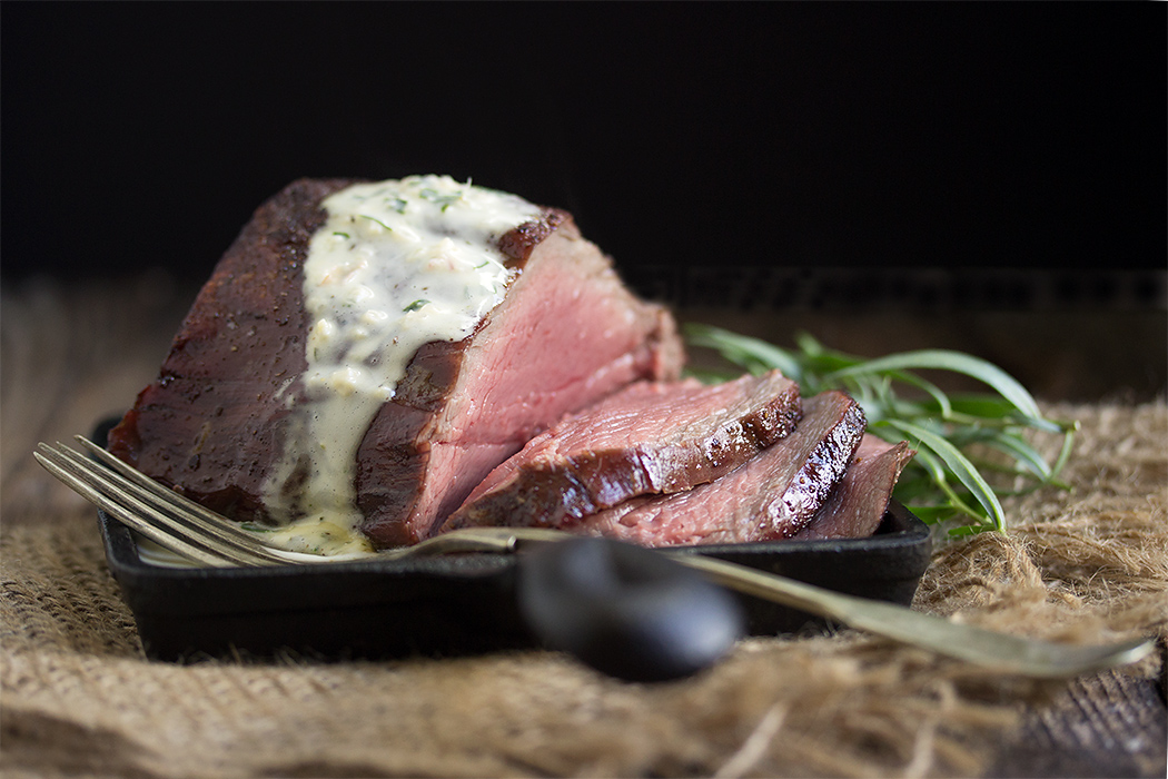 Reverse-Seared Chateaubriand with Bernaise Sauce