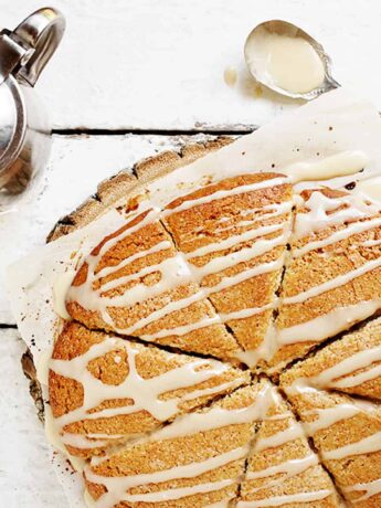 French toast scones on parchment