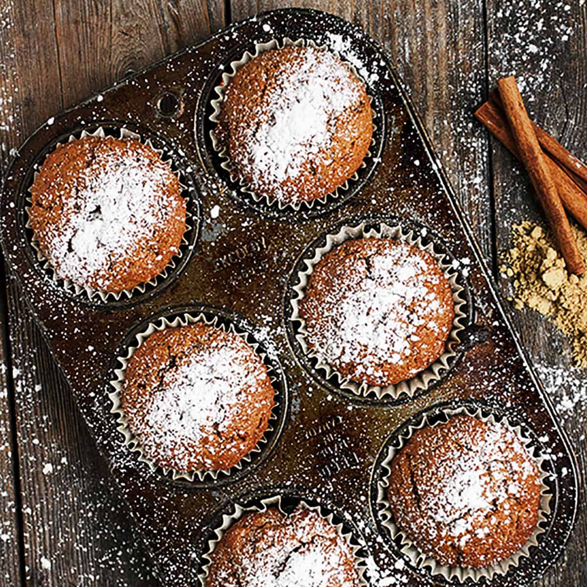 Easy Gingerbread Muffins