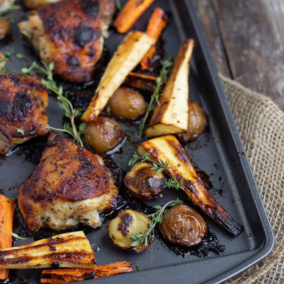 Sheet Pan Honey Mustard Chicken