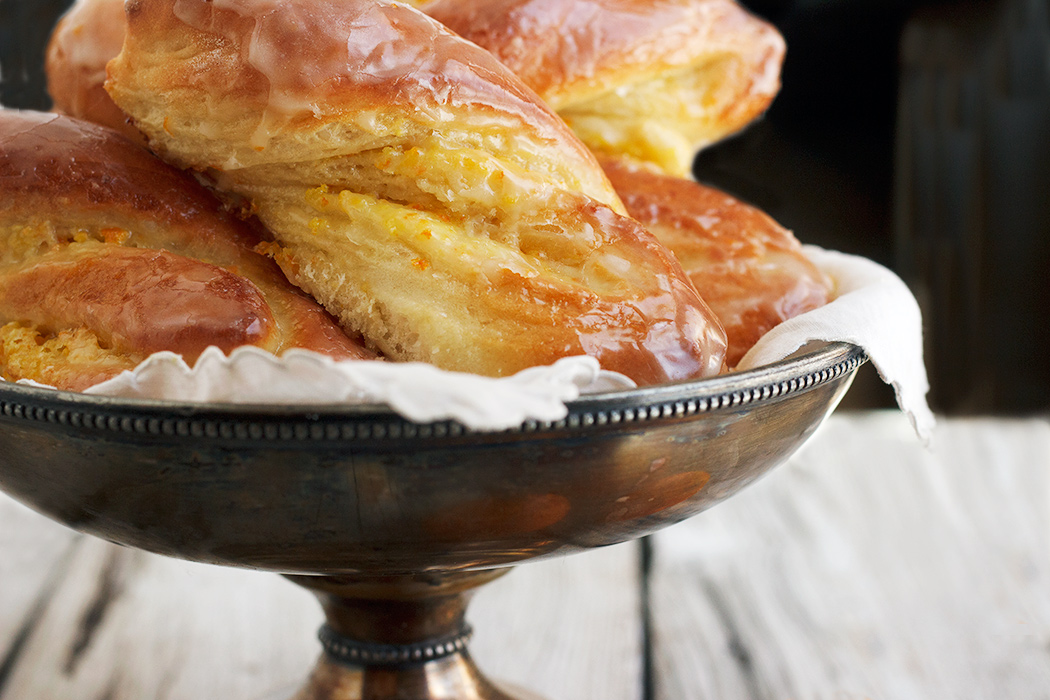 Glazed Bittersweet Orange Twists