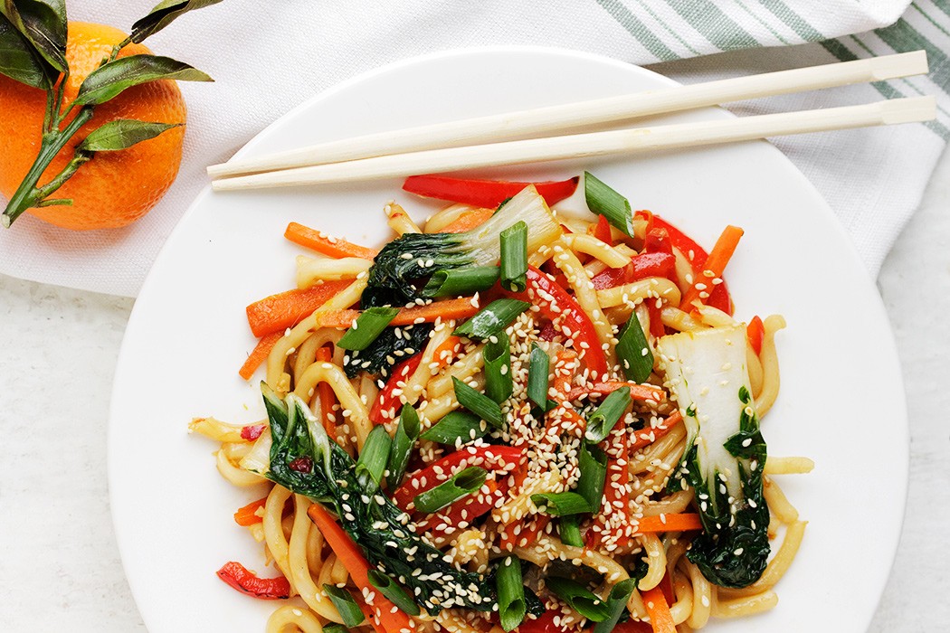 Spicy Orange Sesame Udon Stir Fry Seasons and Suppers