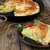 Skillet Bacon and Egg Pie