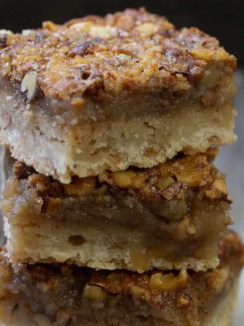 maple walnut squares stacked up