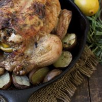 Tarragon Lemon Roast Chicken and Potatoes