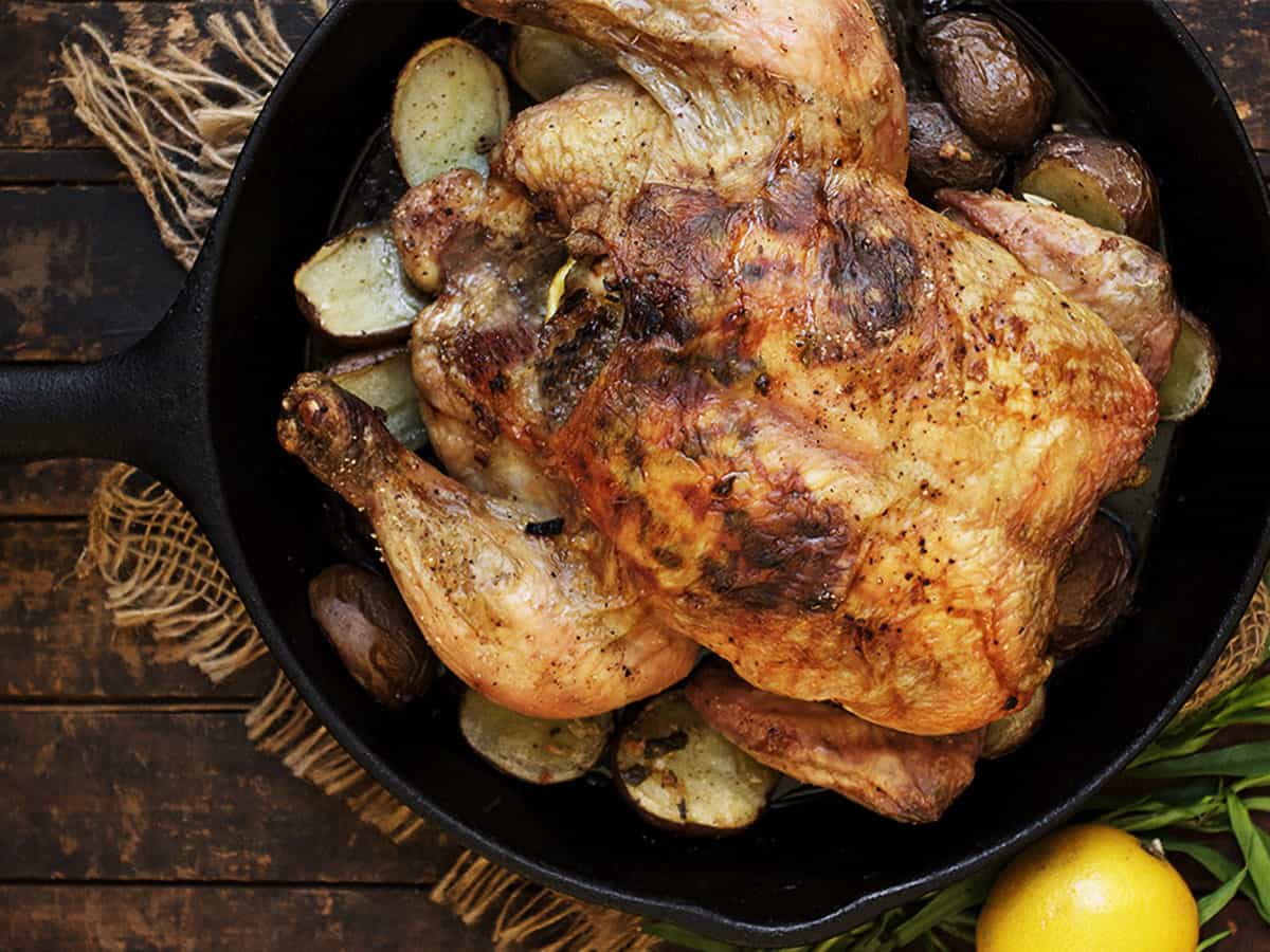 Tarragon Lemon Roast Whole Chicken Seasons and Suppers