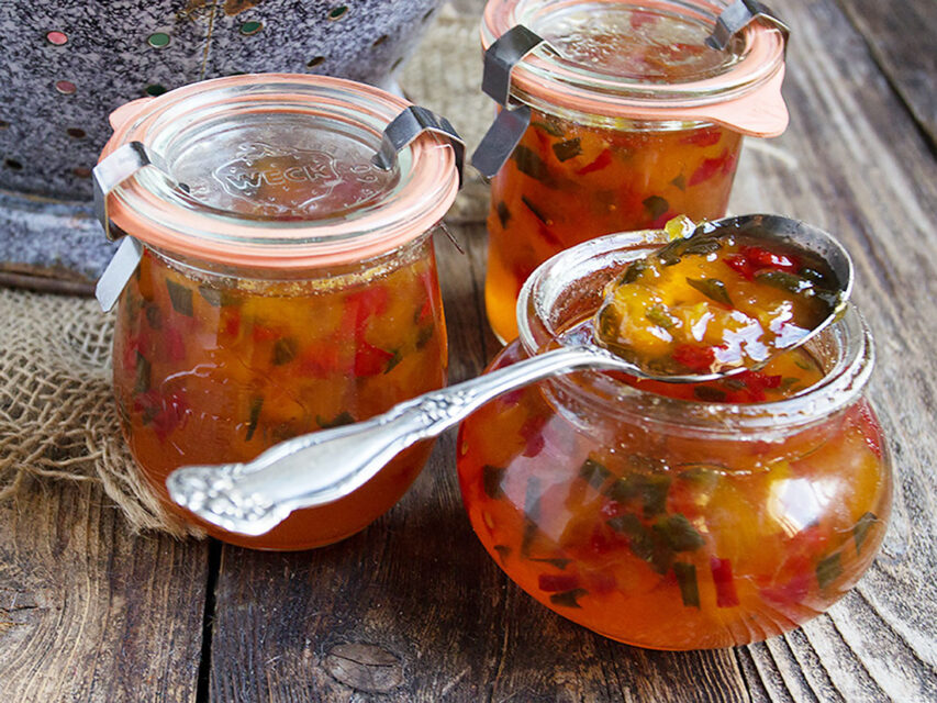 Peach and Pepper Jam Seasons and Suppers