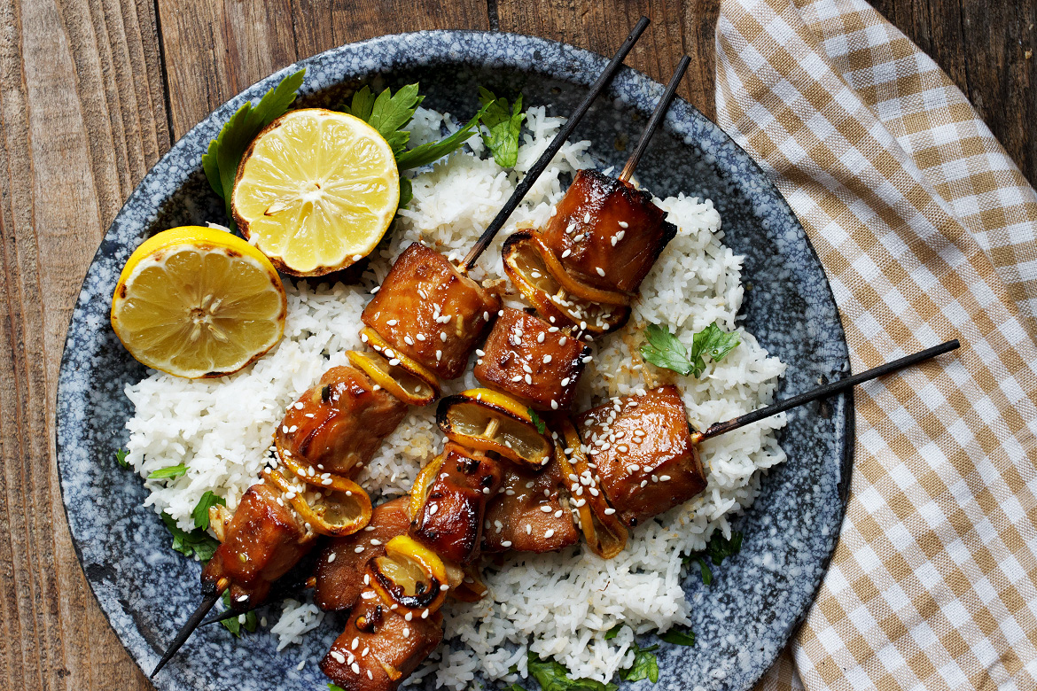 Grilled Sesame Soy Salmon Skewers Seasons and Suppers