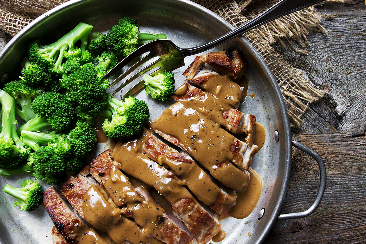 Pork Tenderloin with Indonesian Style Peanut Sauce Seasons & Suppers