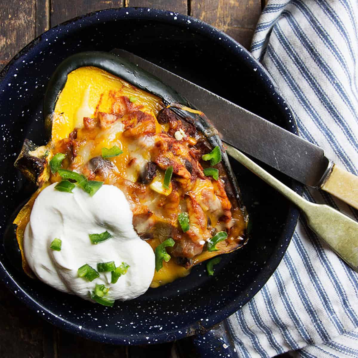 Acorn Squash Enchiladas