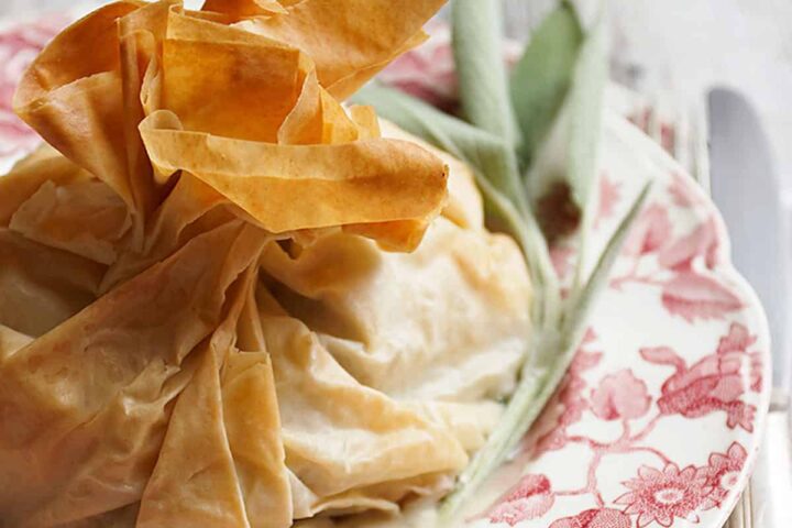 turkey and stuffing phyllo packets