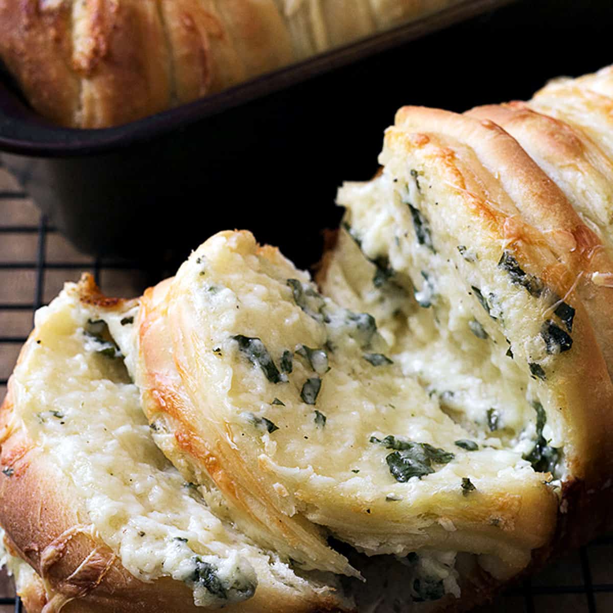 Pull Apart Garlic Cheese Bread Seasons and Suppers