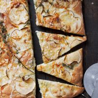 Aged Cheddar and Apple Focaccia