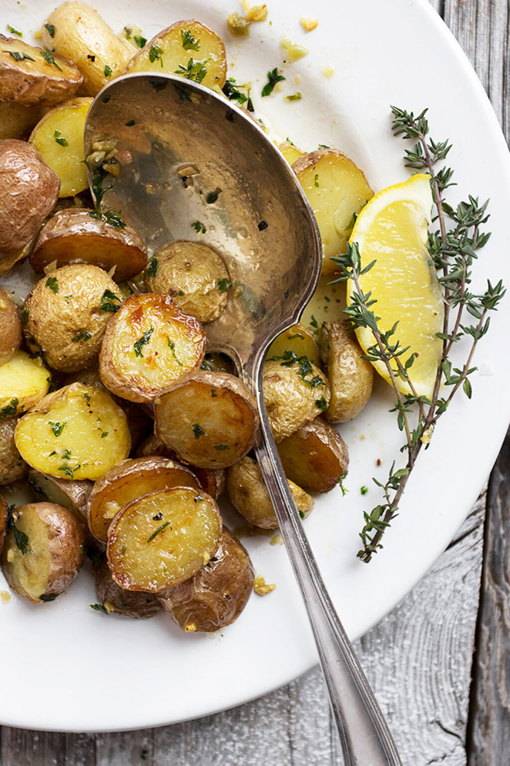 Garlic and Lemon Roasted Mini Potatoes Seasons and Suppers