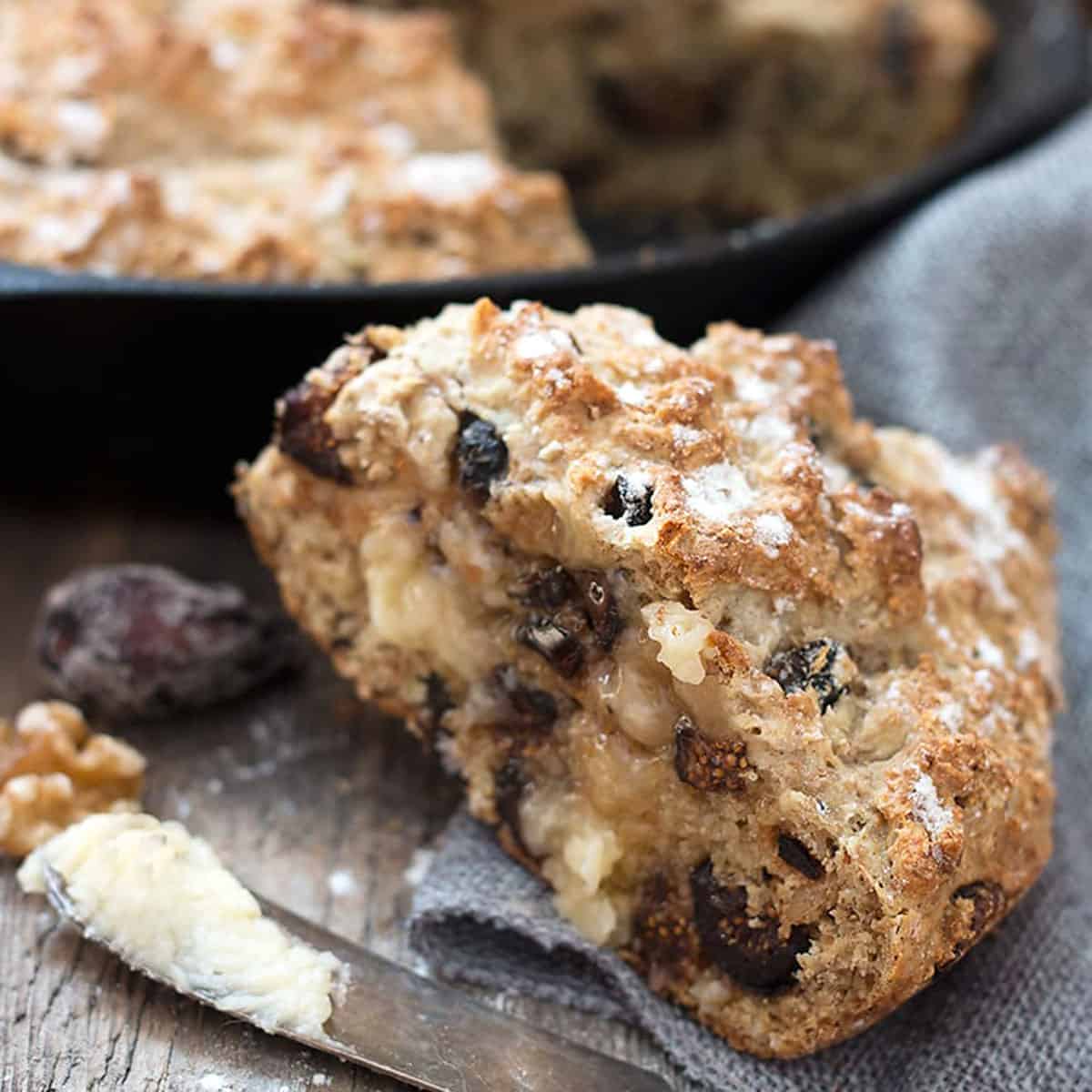 Fig and Walnut Soda Bread